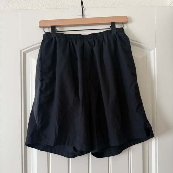 Men’s Black Nike Dri-Fit Running Shorts Size Large with Drawstring - Picture 1 of 3